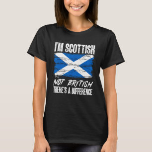 Schotland Ik ben Schots Niet Brits Er is een versc T-shirt