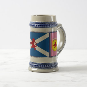 Schotland, Klimmende leeuw, vlag, Sint-Andreaskrui Bierpul