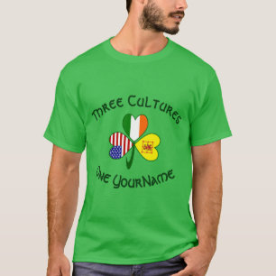 Schotland Leeuw Rampant Ierland VS Klavertje Vier T-shirt