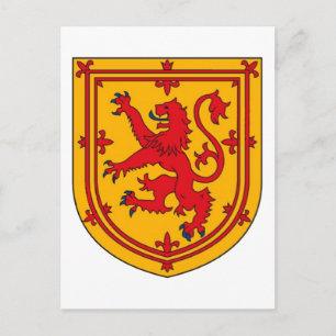 Schotland Leeuw Rampant Schild Briefkaart