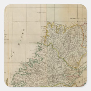 Schotland noord vierkante sticker
