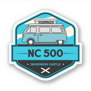 Schotland Noordkust 500 caravanroute Sticker