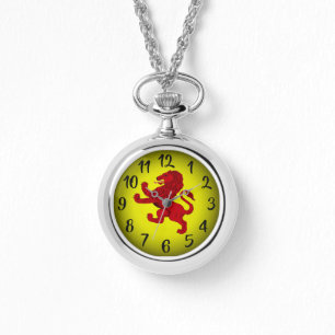 Schotland Rampant lion van de oude Schotse vlag Horloge