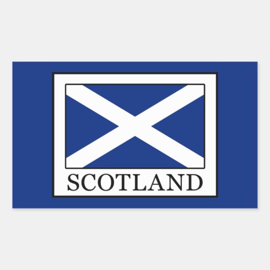 Schotland Rechthoekige Sticker (Voorkant)