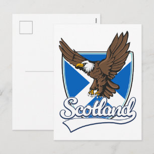 Schotland reislogo feestdagenkaart