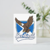 Schotland reizen logo feestdagenkaart (Staand voorkant)