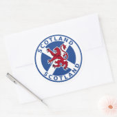 Schotland Ronde Sticker (Envelop)
