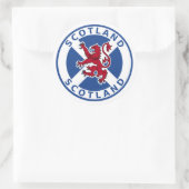Schotland Ronde Sticker (Tas)