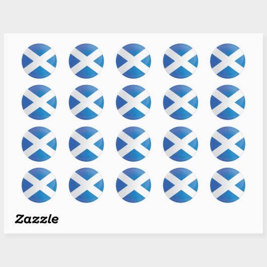 Schotland Round Icon-vlag Ronde Sticker (Vel)
