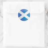 Schotland Round Icon-vlag Ronde Sticker (Tas)