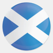 Schotland Round Icon-vlag Ronde Sticker (Voorkant)