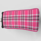 Schotland Roze en Black Tartan Pset Golfheadcover (Voorkant)