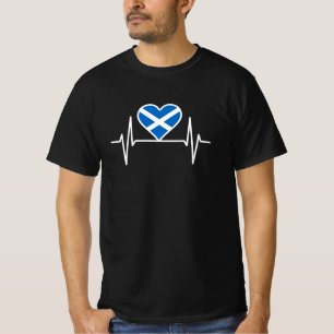 Schotland - Schotland Vlag Hartslag T-shirt
