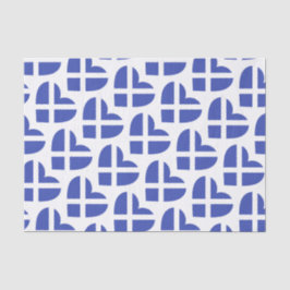 Schotland/Schots op vlag geïnspireerd hart Tissuepapier