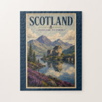 Schotland Schotse Hoogland Illustratie Reis Kunst