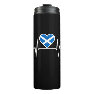 Schotland - Scotland Flag Heartbeat Thermosbeker