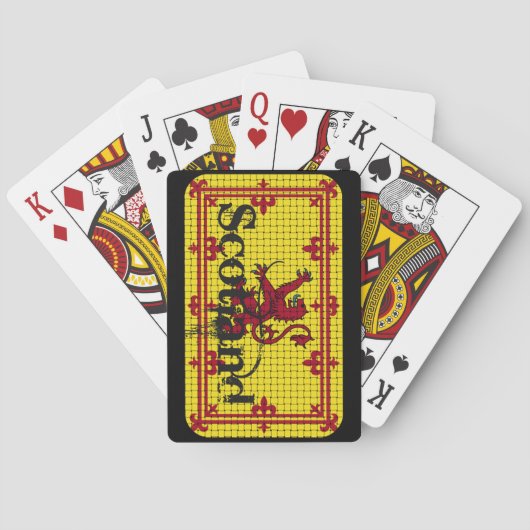 Schotland standaardvlag speelkaarten (Achterkant)