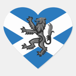 Schotland Sticker, Hart, Patriotische Schotse Vlag Hart Sticker