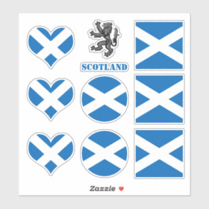 Schotland stickers, Schotse Vlag Leeuwenhart /spor Sticker
