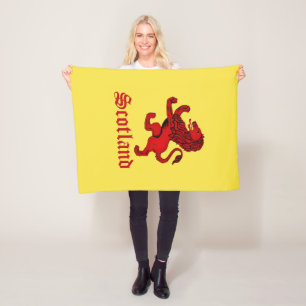 Schotland Strijdvaardige leeuw/Oude strijdvaardige Fleece Deken