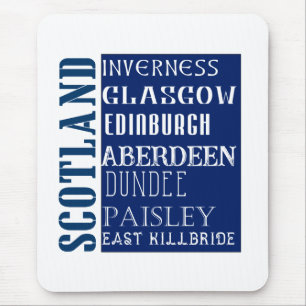 Schotland Subway Woordkunst Muismat