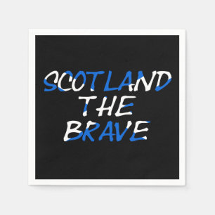 Schotland The Brave overlaid op Schotse vlag pince Servet