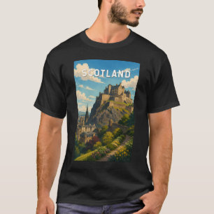 Schotland Verenigd Koninkrijk Illustratie Reizen K T-shirt