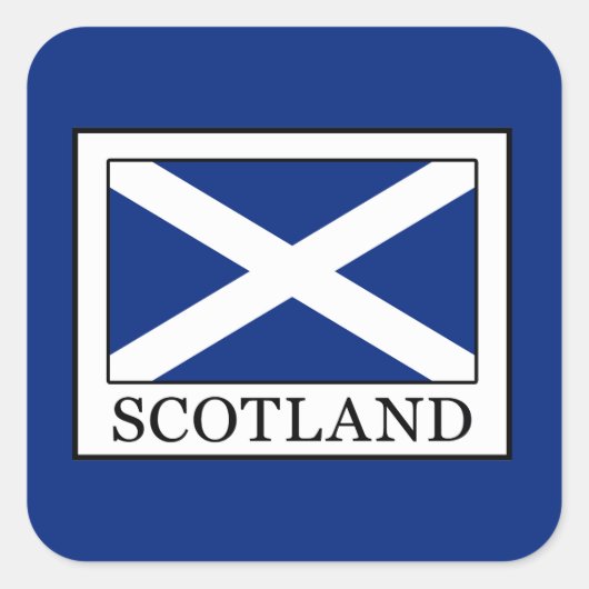Schotland Vierkante Sticker (Voorkant)