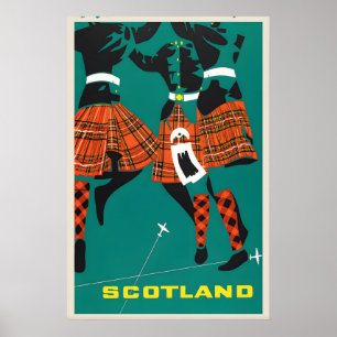 Schotland Vintage Reisposter Print British