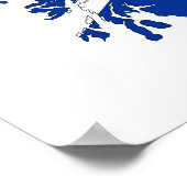 schotland vlag kaart verenigd koninkrijk landvorm poster (Hoek)