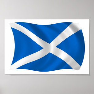 Schotland Vlag Poster Print