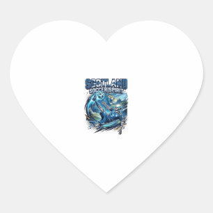 Schotland Voetbal Geest Skelet Aanvaller Naties Pr Hart Sticker
