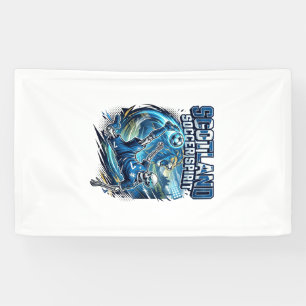 Schotland Voetbal Geest Skelet Aanvaller Naties Pr Spandoek