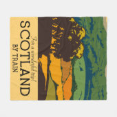 Schotland "Voor een prachtige reis!" Fleece Deken (Voorkant (Horizontaal))