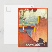 Schotland voor feestdagen, oud briefkaart (Voorkant / Achterkant)