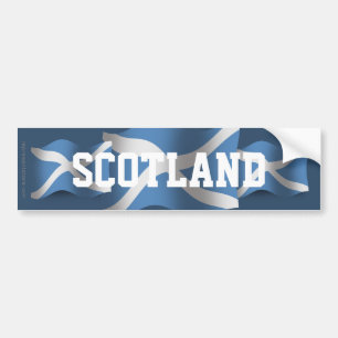 Schotland Wavende Vlag Bumpersticker