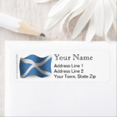 Schotland zwaaiende vlag etiket (Insitu)