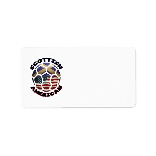 Schots-Amerikaanse voetballabels Etiket (Voorkant)