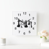 Schots artikelen  Art #2 Vierkante Klok (Huis)