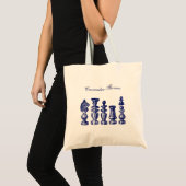 Schots artikelen Art Blue Tote Bag (Voorkant (product))
