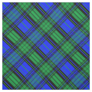 Schots blauw en groen gelooid, diagonaal weefsel stof