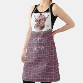Schots Bruich (Cook) Roze en bruin Schort