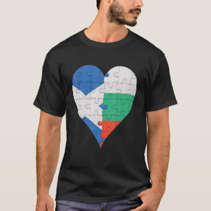 Schots-Bulgaarse vlag Heart T-shirt