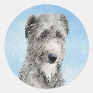 Schots driekleurig schilderen - Kute Original Dog Ronde Sticker