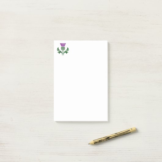 Schots embledikant post-it® notes (Op bureau)