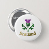 Schots embledikant ronde button 5,7 cm (Voorkant /achterkant)