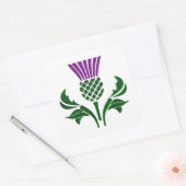 Schots embledikant vierkante sticker (Envelop)