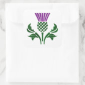 Schots embledikant vierkante sticker (Tas)