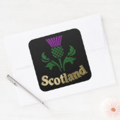 Schots embledikant vierkante sticker (Envelop)