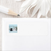 Schots en Scottie in Wintertime Etiket (Insitu)
